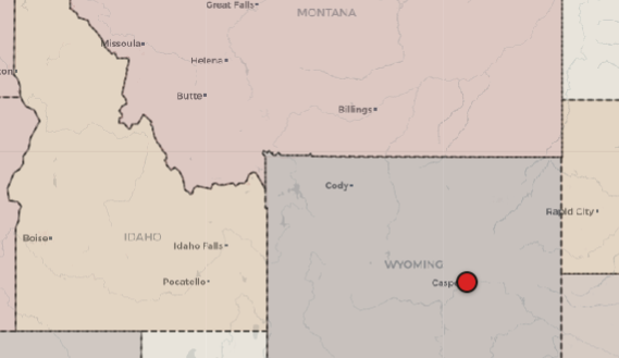 District of Wyoming map