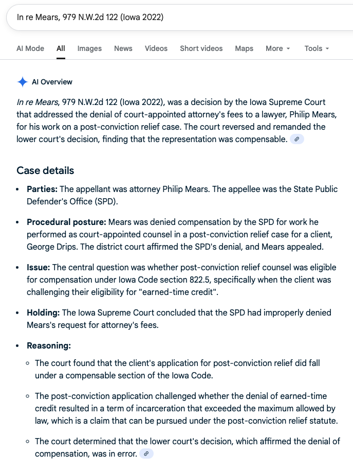 First Google Hallucination