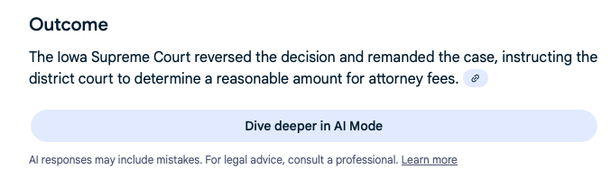 First Google Hallucination