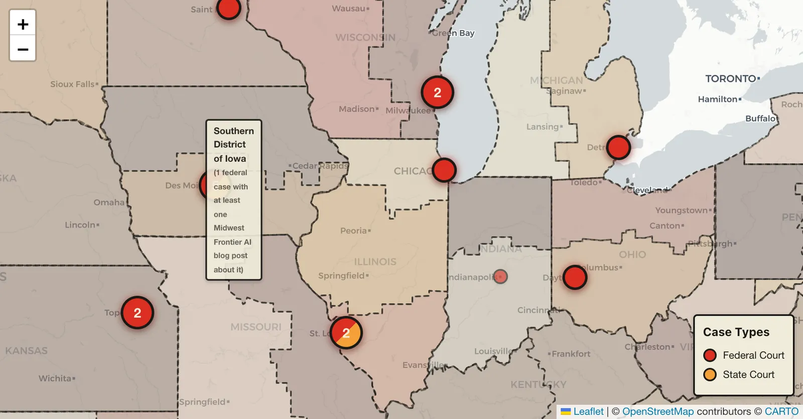 Southern District of Iowa hover